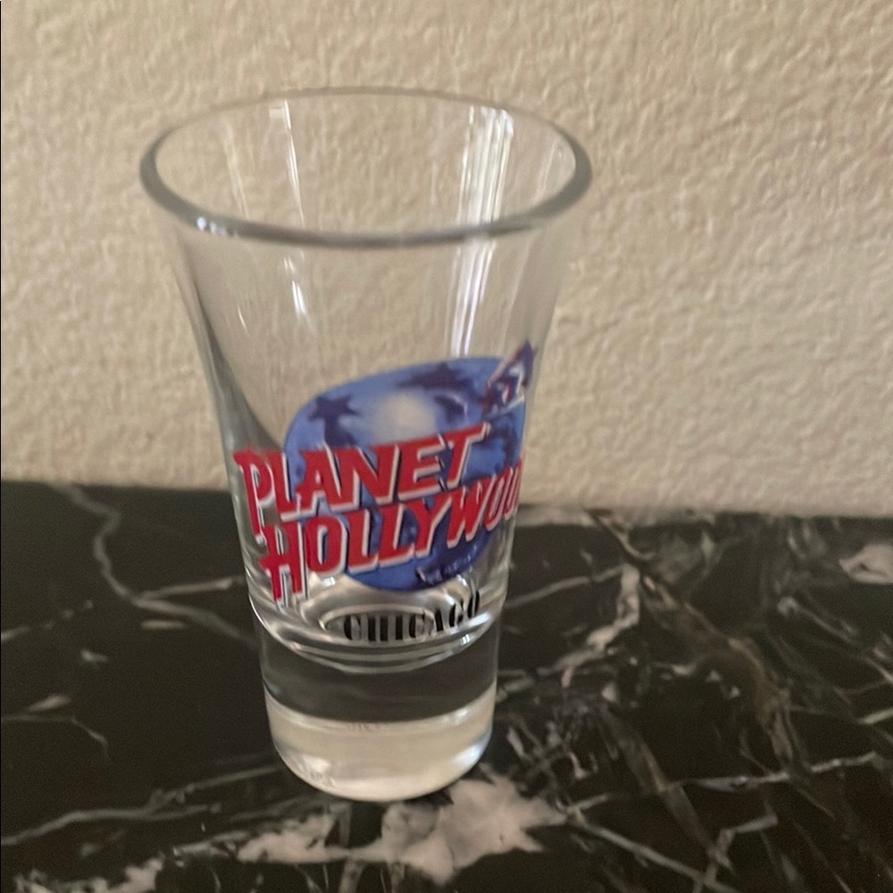 Collectible Shot Glass Planet Hollywood Chicago